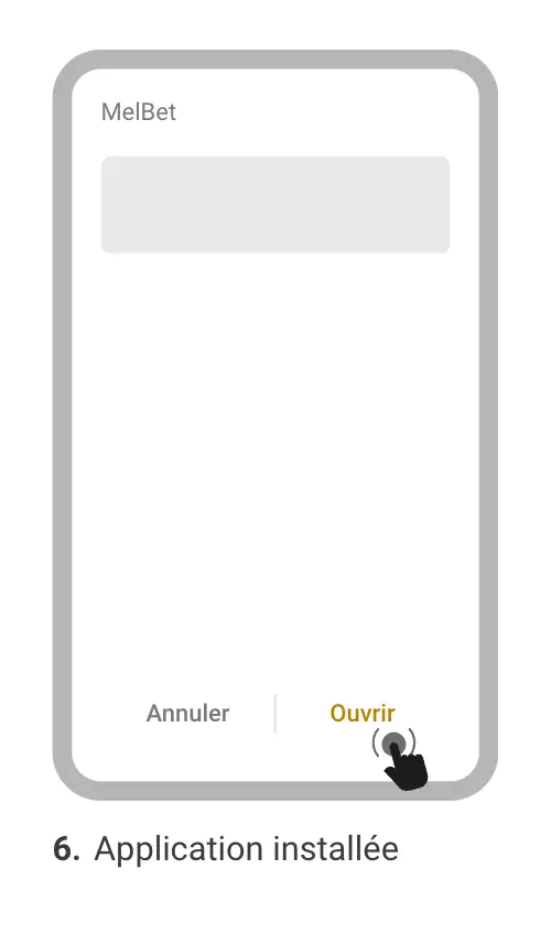 L'application mobile Melbet Casino a été installée avec succès sur votre appareil Android.
