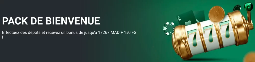 BetWinner Casino offre un bonus de bienvenue de 17 267 MAD et 150 tours gratuits pour les nouveaux joueurs marocains.
